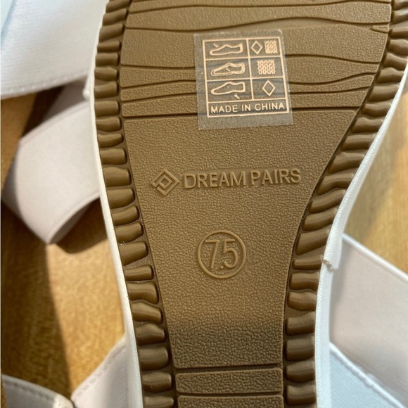 DREAM PAIRS Women's Elastica Ankle Strap Open Toe Platform Wedge Sandal NWOT 7.5 - Picture 9 of 10